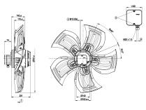 Вентилятор осевой промышленный Ebmpapst, арт: A4D710AF0101.