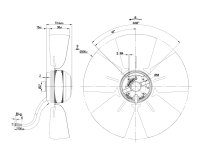 Вентилятор осевой промышленный Ebmpapst, арт: A4E300AB0118.