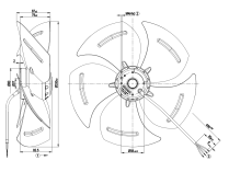 Вентилятор осевой промышленный Ebmpapst, арт: A6E330AP0202.