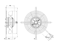 Вентилятор осевой промышленный Ebmpapst, арт: S2E200BF0201.