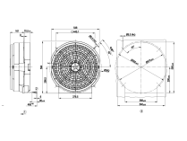 Вентилятор осевой промышленный Ebmpapst, арт: W4E450SP0130.