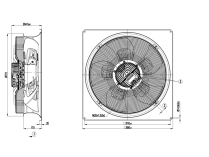 Вентилятор осевой промышленный Ebmpapst, арт: W3G710GU3011.