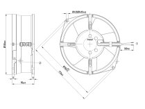 Вентилятор осевой промышленный Ebmpapst, арт: W2S130AA0397.