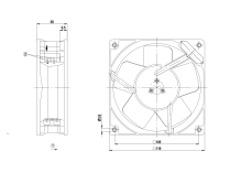 Вентилятор осевой промышленный Ebmpapst, арт: W2G110AN2713.