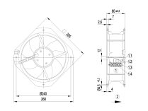 Вентилятор осевой промышленный Ebmpapst, арт: W1G200HH0152.