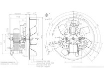 Центробежный вентилятор Ebmpapst RRL140/0024B69-3020LH/4 agf, арт: 55462.40690.