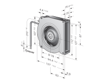 Центробежный вентилятор Ebmpapst RLF 100-11/18/2 HP-182, арт: 9793510182.