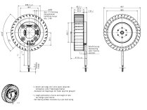 Центробежный вентилятор Ebmpapst RET 97-25/18/2 TDP, арт: 9594314050.