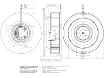 Центробежный вентилятор Ebmpapst RER 220-44/18/2TDP, арт: 9595420300.