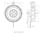 Центробежный вентилятор Ebmpapst RER 125-19/06, арт: 9544014152.