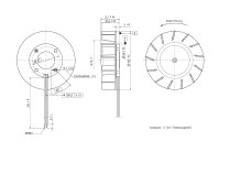 Центробежный вентилятор Ebmpapst RER 100-25/14, арт: 9594305052.
