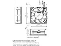 Вентилятор осевой промышленный Ebmpapst 8314 N/2 N, арт: 9292910125.