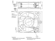 Вентилятор осевой промышленный Ebmpapst 4184 NH, арт: 9294310160.