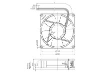 Вентилятор осевой промышленный Ebmpapst 5218 NM, арт: 9294310611.