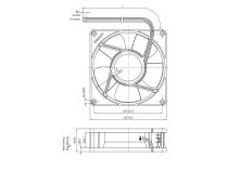 Вентилятор осевой промышленный Ebmpapst 5212 NM, арт: 9294310604.