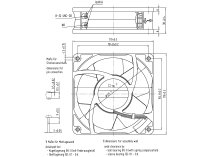 Вентилятор осевой промышленный Ebmpapst 4650 NU, арт: 9244014471.