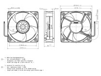 Вентилятор осевой промышленный Ebmpapst 4414/2 N-522, арт: 9293510522.