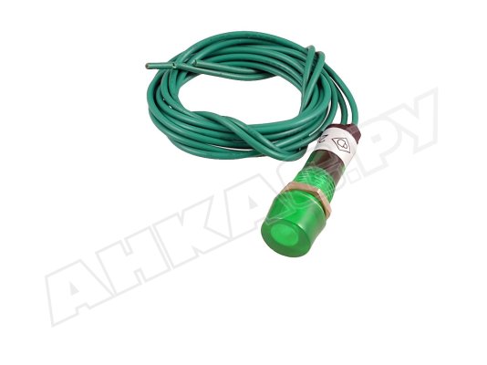 Индикаторная лампа зелёная с кабелем, арт: 0005120132-BT