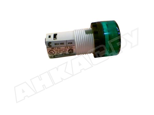 Цоколь лампы индикации зелёный ECX 1052 арт. 65325034