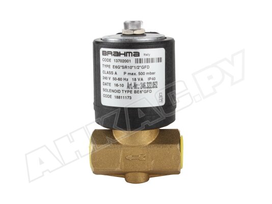 Газовый электромагнитный клапан Brahma E6G*SR10*1/2*GFD 13702001