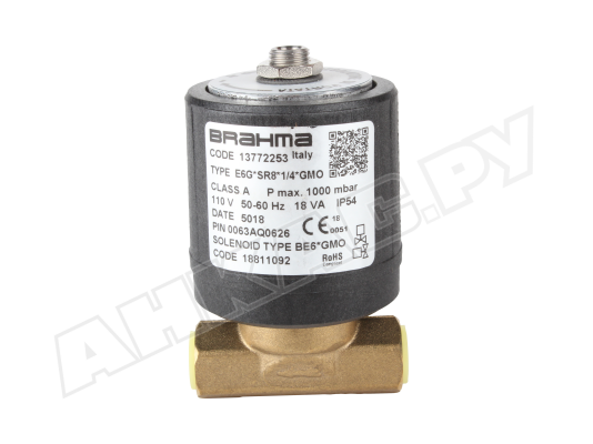 Газовый электромагнитный клапан Brahma E6G*SR8*1/4*GMO 13772253