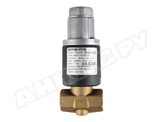 Газовый электромагнитный клапан Brahma E6G*L*1/2*GFD F8 13782100 Газовый электромагнитный клапан Brahma E6G*L*1/2*GFD F8 13782100