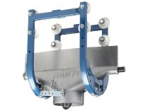 Каретка для рельсов ALU 150/250 с заслонкой с приводом канат-кольцо DN 175