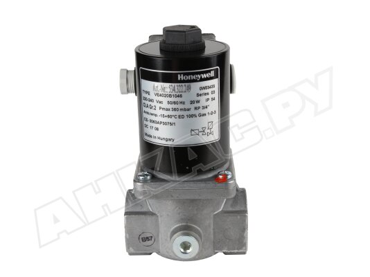 Газовый электромагнитный клапан Honeywell VE4020B1046. Газовый электромагнитный клапан Honeywell VE4020B1046.