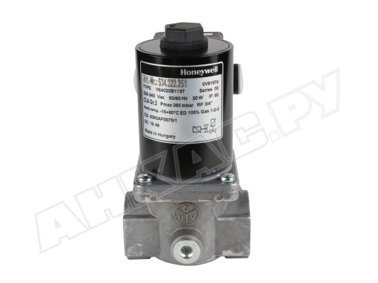 Газовый электромагнитный клапан Honeywell VE4020B1137.
