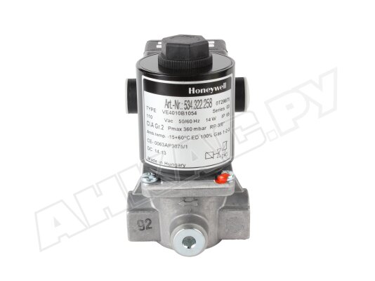 Газовый электромагнитный клапан Honeywell VE4010B1054.