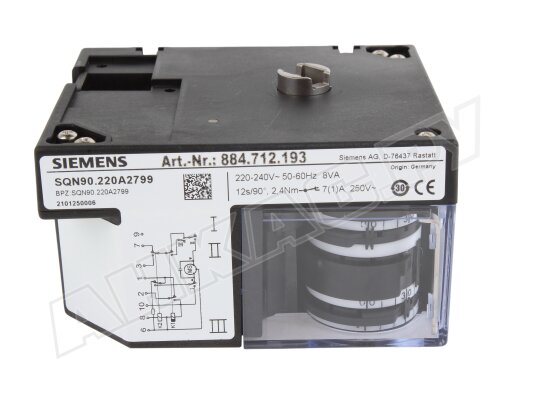 Сервопривод Siemens SQN90.220A2799 Сервопривод Siemens SQN90.220A2799