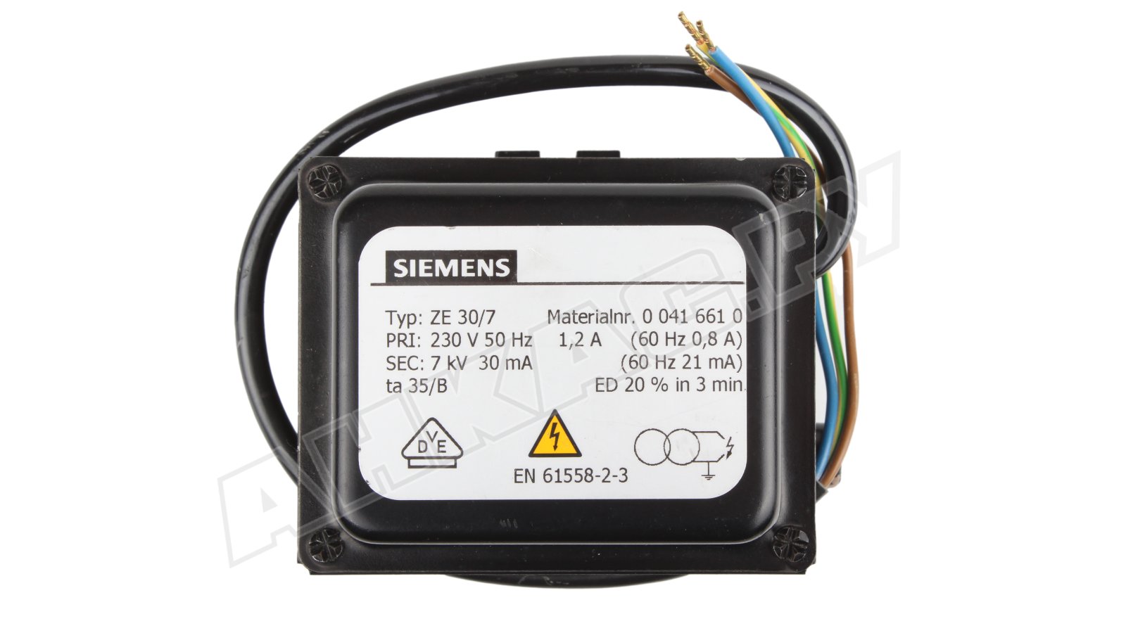 Трансформатор розжига Siemens ZE 30/7 00416610