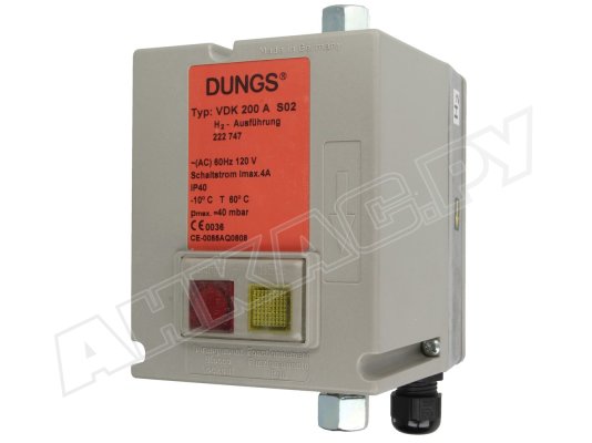Блок контроля герметичности Dungs VDK 200 A S02 H₂ 120 В / 60 Гц, арт: 222747