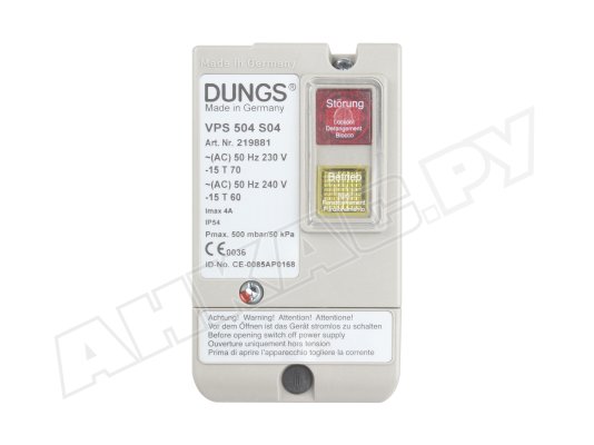 Блок контроля герметичности Dungs VPS 504 S04 110В / 50Гц, арт: 221327