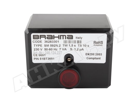 Топочный автомат Brahma SM 592N.2 36283301 Топочный автомат Brahma SM 592N.2 36283301