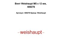 Винт Weishaupt M5 x 12 мм, 409278