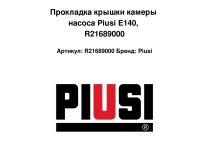 Прокладка крышки камеры насоса Piusi E140, R21689000
