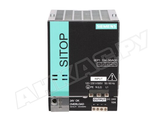 Блок питания Siemens Sitop modular PSU200M, 24 В / 10 А 1/2 ph, арт: 6EP1334-3BA00