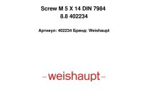 Screw M 5 X 14 DIN 7984 8.8 402234