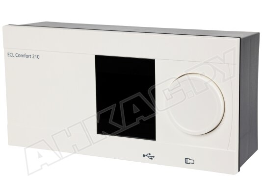 Электронный регулятор температуры Danfoss ECL 210, арт: 087H3020.