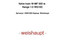 Valve train W-MF 055 w. flange 1/2 WG10C