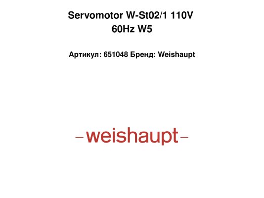 Servomotor W-St02/1 110V 60Hz W5