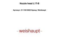 Форсуночный блок Weishaupt L1T-B, 21119310022