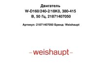 Двигатель W-D160/240-2/18K0, 380-415 В, 50 Гц, 21871407050