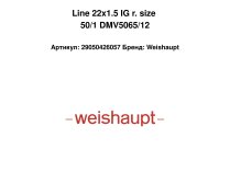Line 22x1.5 IG r. size 50/1 DMV5065/12