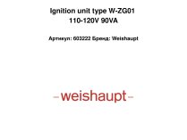 Ignition unit type W-ZG01 110-120V 90VA