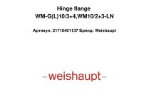 Hinge flange WM-G(L)10/3+4,WM10/2+3-LN