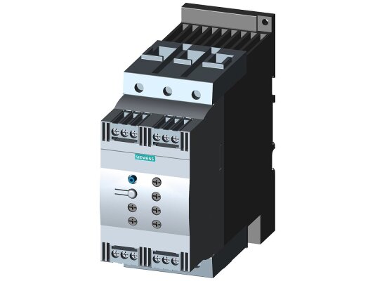 3RW4047-1BB14 УСТРОЙСТВО ПЛАВНОГО ПУСКА SIRIUS, ТИПОРАЗМЕР S3, 106A, 55КВТ/400V, 40 ГРАД., НОМИНАЛЬНОЕ РАБОЧЕЕ НАПРЯЖЕНИЕ UE 200-480V AC, НОМИНАЛЬНОЕ НАПРЯЖЕНИЕ ЦЕПИ УПРАВЛЕНИЯ US 110-230V AC/DC , ВИНТОВЫЕ КЛЕММЫ
