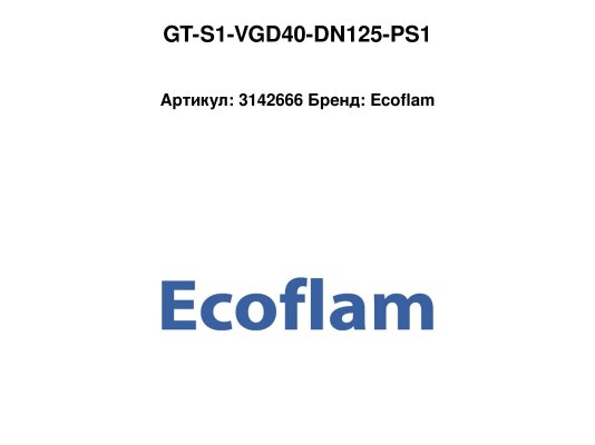 GT-S1-VGD40-DN125-PS1