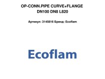 OP-CONN.PIPE CURVE+FLANGE DN100 DN8 L820